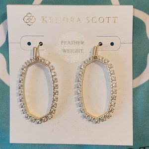 Kendra Scott Elle Open Frame Crystal Drop Earrings